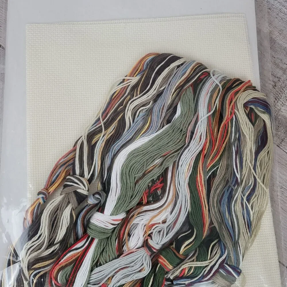 Counted Cross Stitch Kit Cardinals Birds Janlynn Winter Gathering Place Sealed